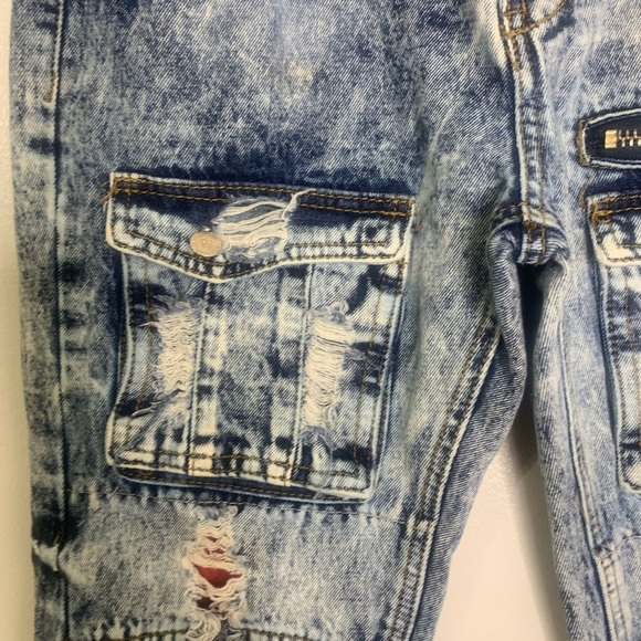 Graham & Smith Hustle Today Distressed Jeans Acid Wash sz 20 Waist 30 1/2” - Picture 3 of 9